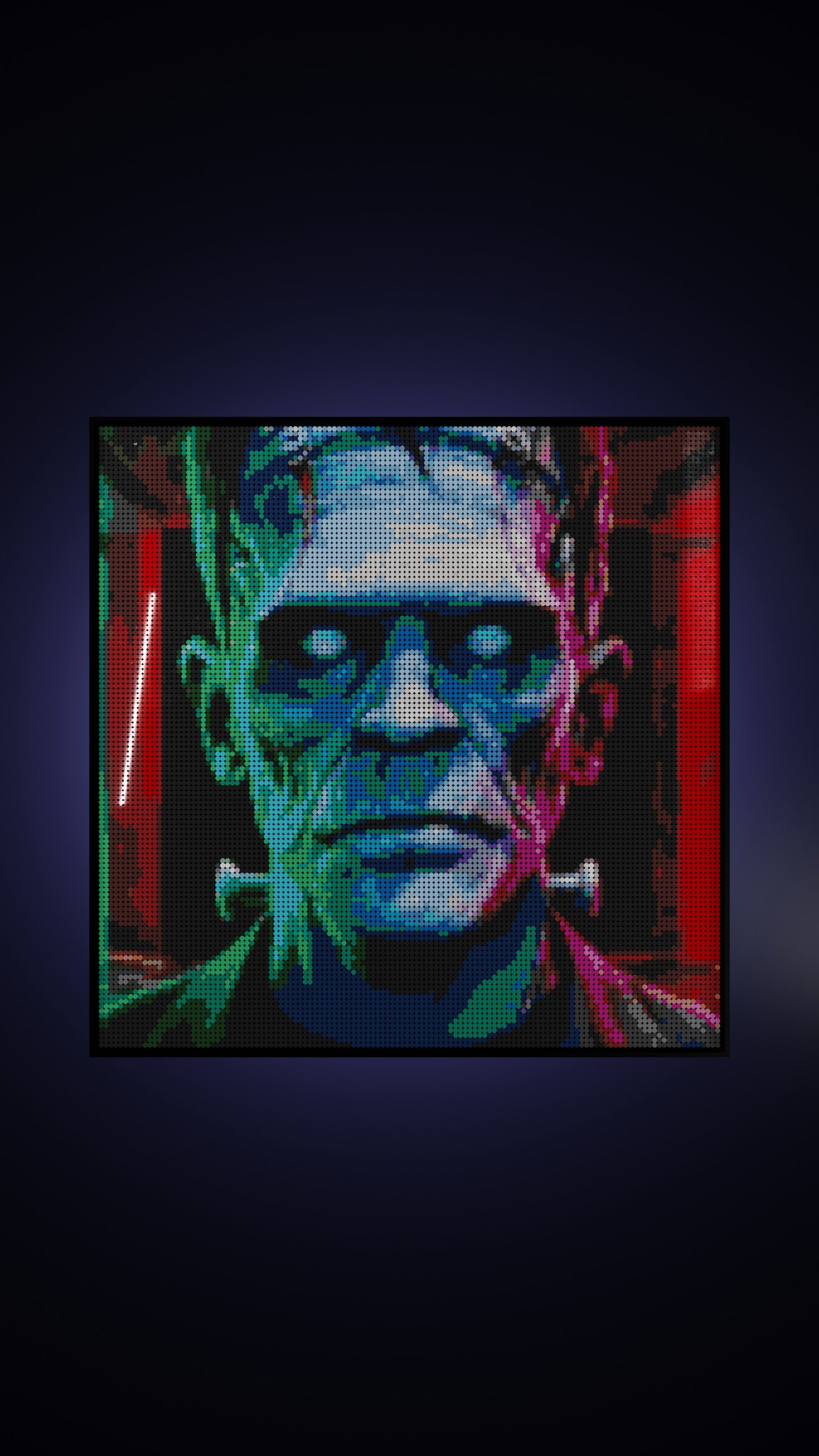 The Creation LEGO® Style mosaic pixel art design for display